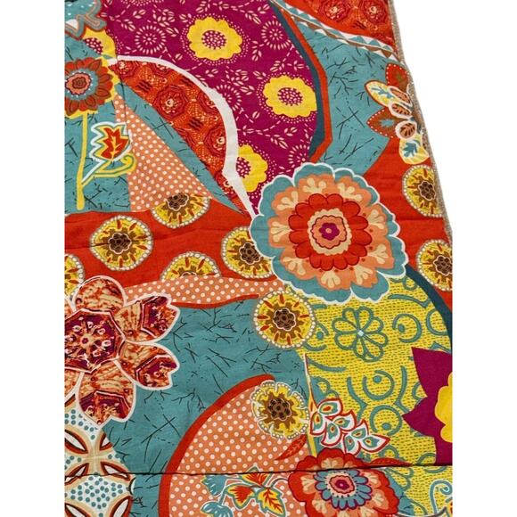 Levtex Baby Zahara Padded Comforter Elephant Quilt Colorful Crib Bedding Nursery - Picture 6 of 12